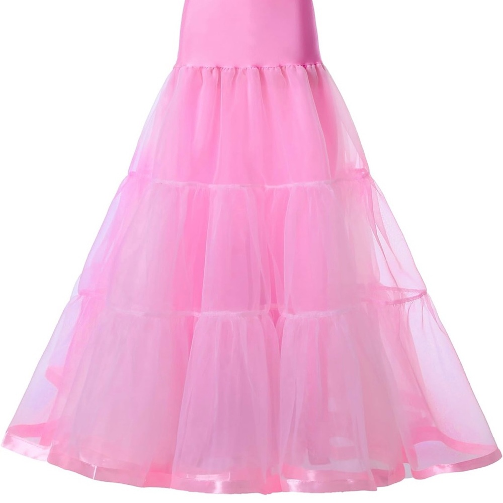 BUBBLE GUM PETTICOAT: Pink Tulle Skirt Petticoat